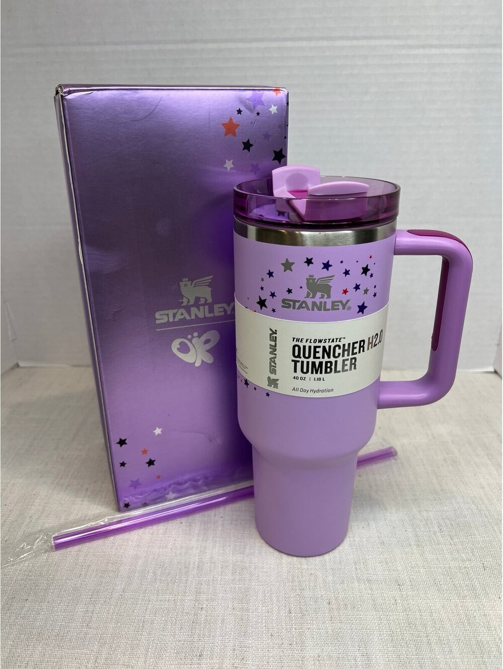 Stanley Quencher H2O Tumbler 40oz All Day Hydration Purple